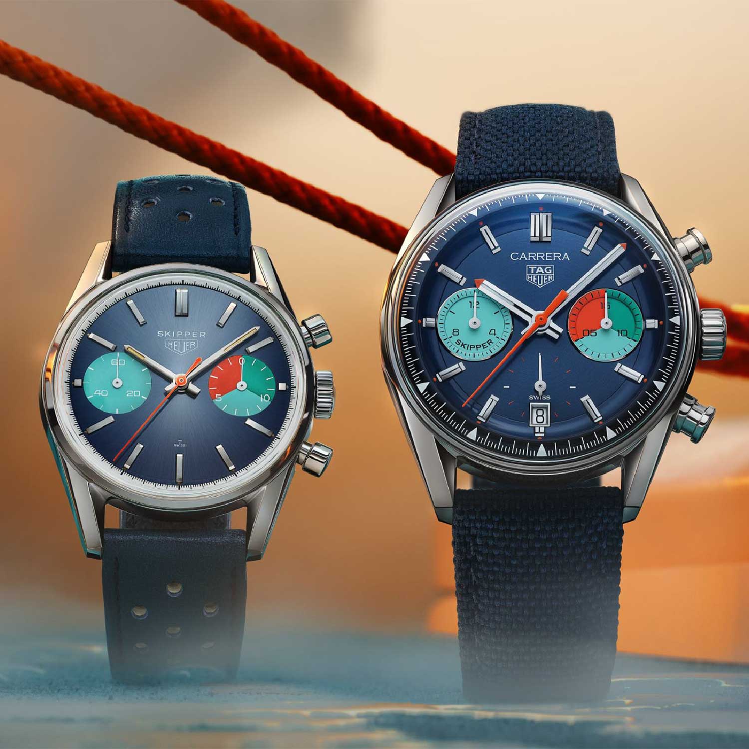 Unique and Hard-to-Find Watches: AC Private's Watch Sourcing, from the TAG Heuer Carrera Skipper to the Hotel Sacher Partnership — Vintage Heuer Skipper, late 1960s