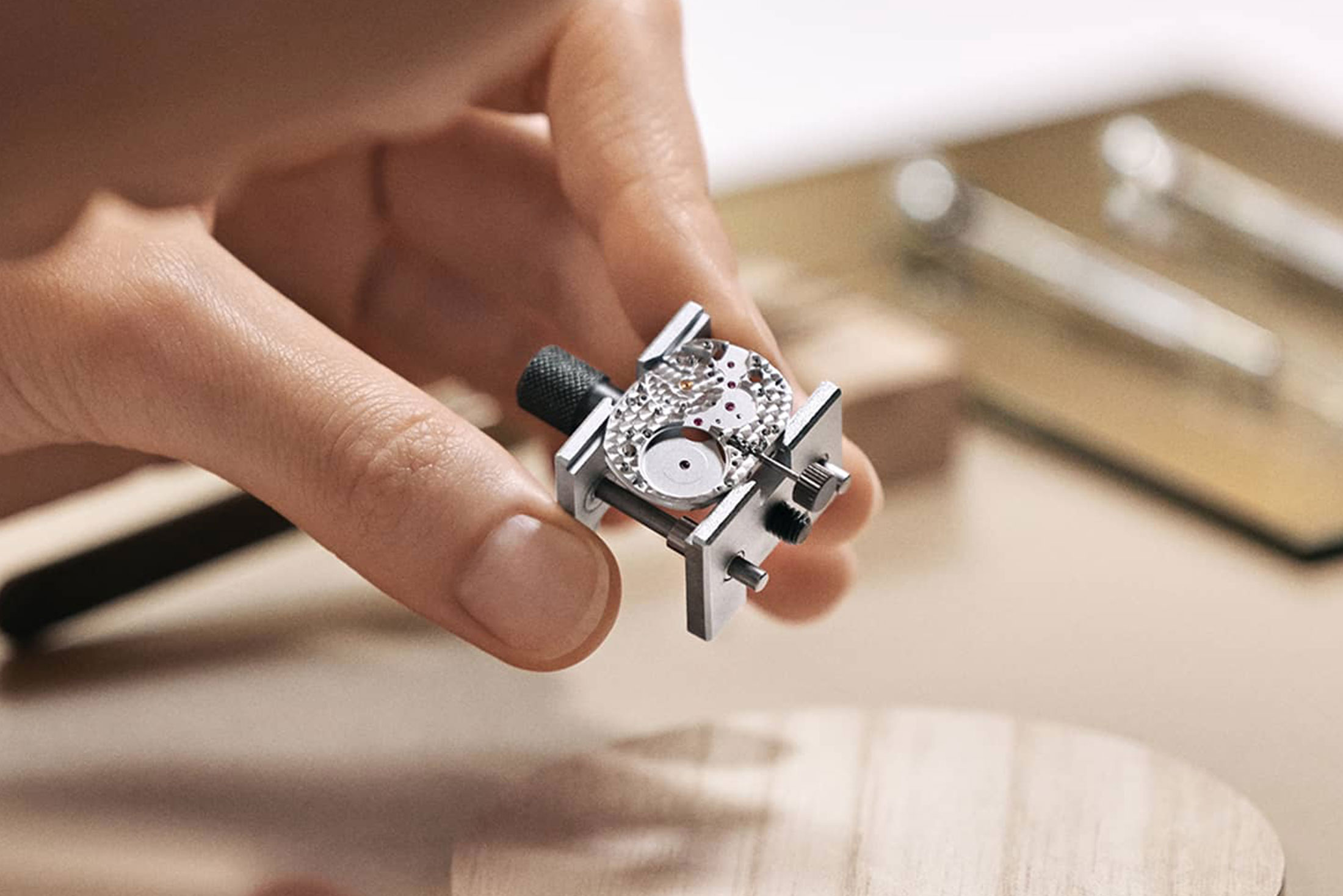 Unique and Hard-to-Find Watches: AC Private's Watch Sourcing, from the TAG Heuer Carrera Skipper to the Hotel Sacher Partnership — Watchmaking atelier — movement assembly