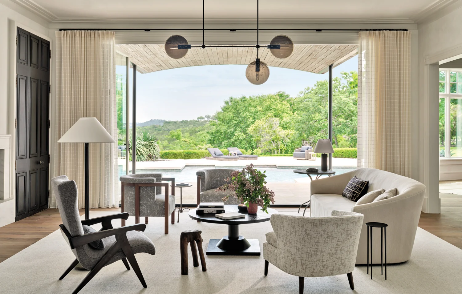 Luxurious interior of a prestige property in Alsace