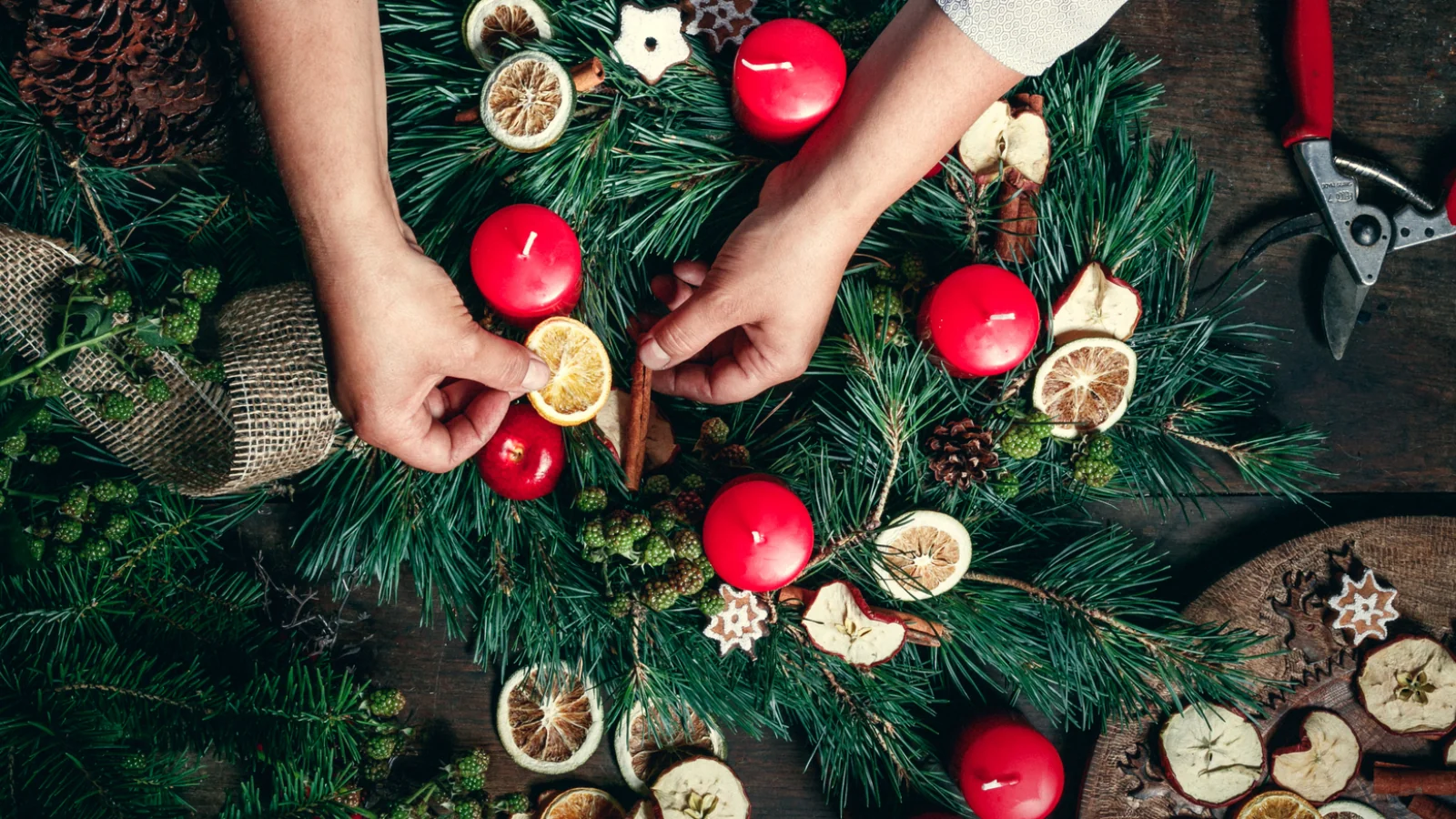 Traditional handcrafted Alsatian Christmas decorations