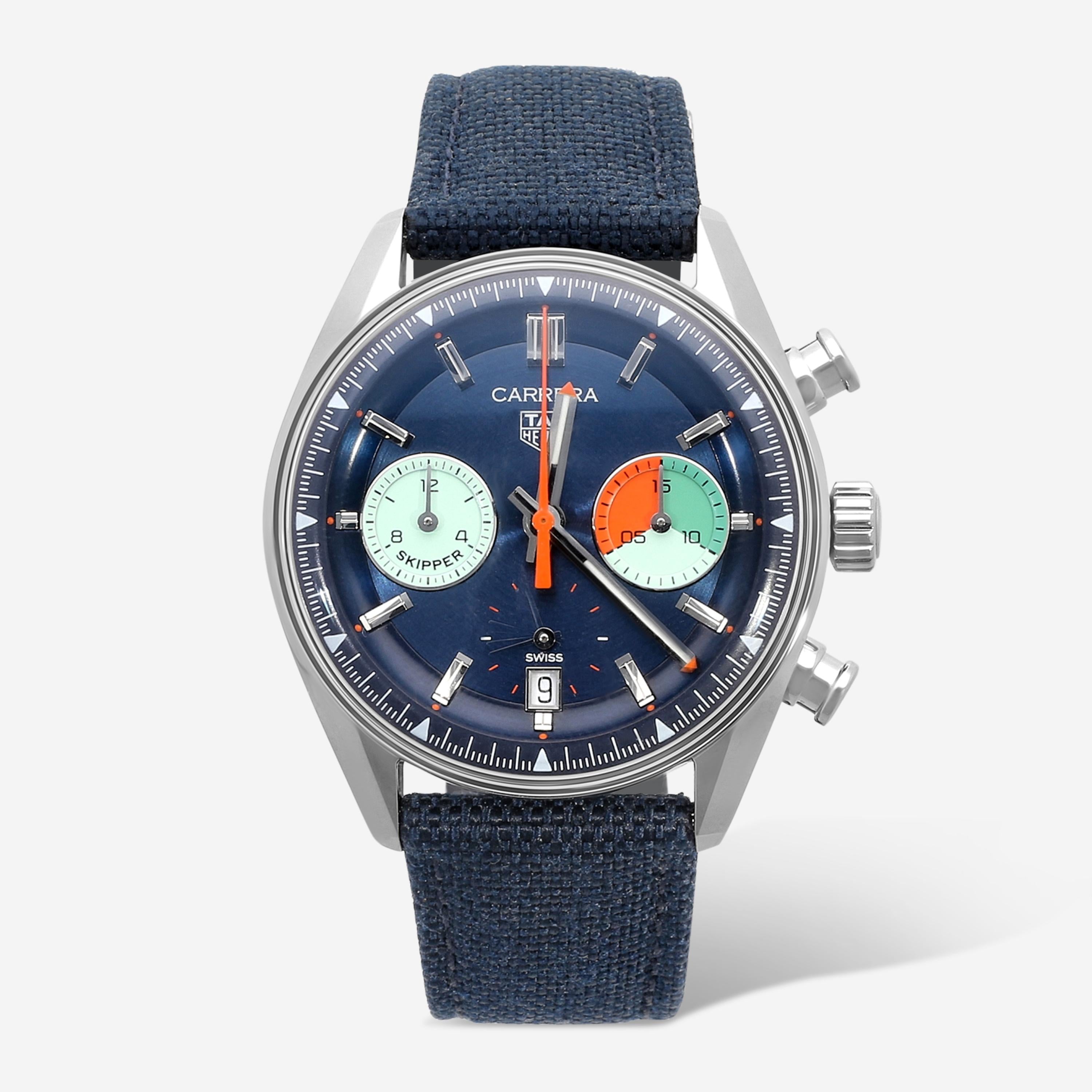 Unique and Hard-to-Find Watches: AC Private's Watch Sourcing, from the TAG Heuer Carrera Skipper to the Hotel Sacher Partnership — TAG Heuer Carrera Skipper, steel case